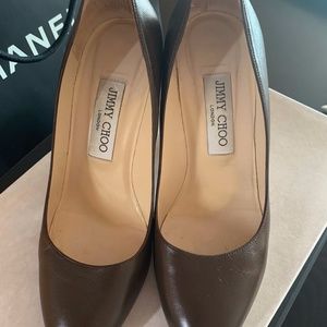 Jimmy Choo Laria 85 Leather Pumps **Gorgeous